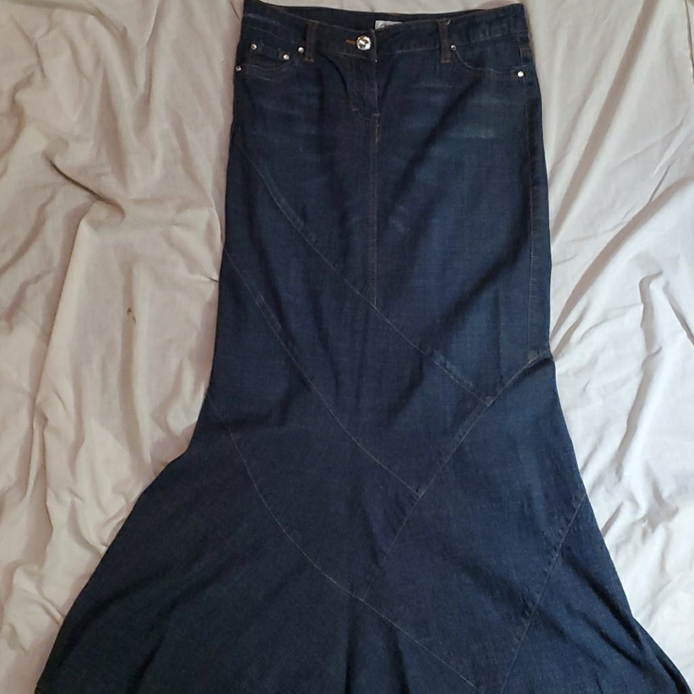 Demin Maxi Skirt